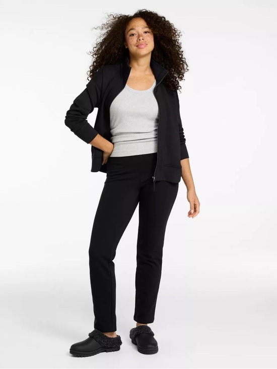 L.L. Bean Pants - L.L.Bean Perfect Fit Fleece Backed Slim Leg Pants Womens XL Regular Black